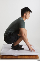 Man Asian Slim Male Studio Poses